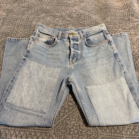 B Sides Patchwork Straight Leg Ankle Jean. Size 27 - Picture 12 of 17